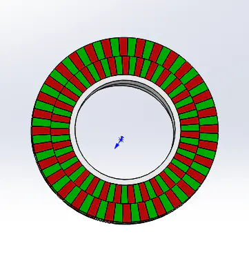 21H017(C9006) SMD20-34-11-ABS Magnetic ring small bracket combination