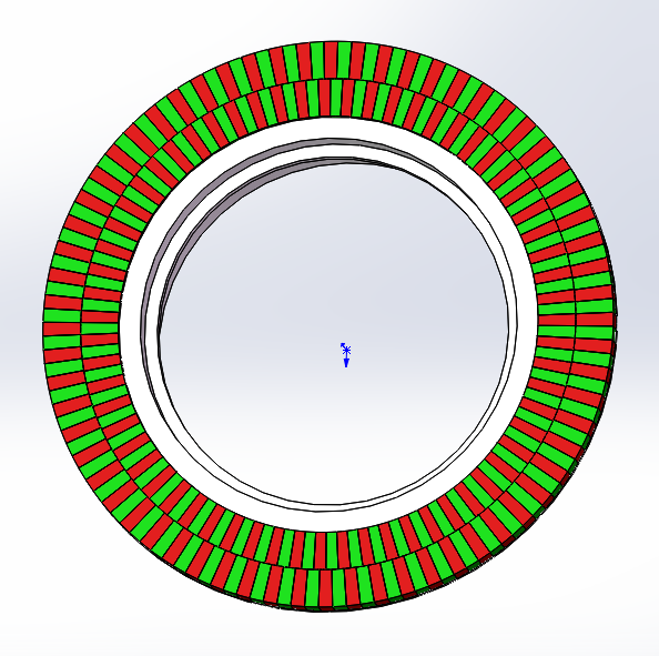 21H018 (C9006) SMD37-56-12.6-ABS magnetic ring small bracket combination